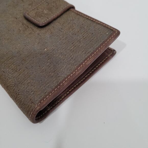 GUCCI Vintage GG Wallet Medium Bifold Brown Coin Bill Purse Kisslock Leather - Picture 14 of 15